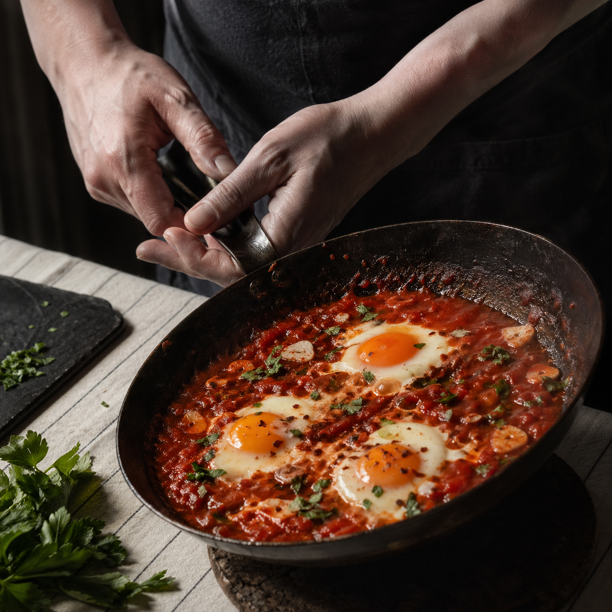 Eggs in purgatory: ingredients