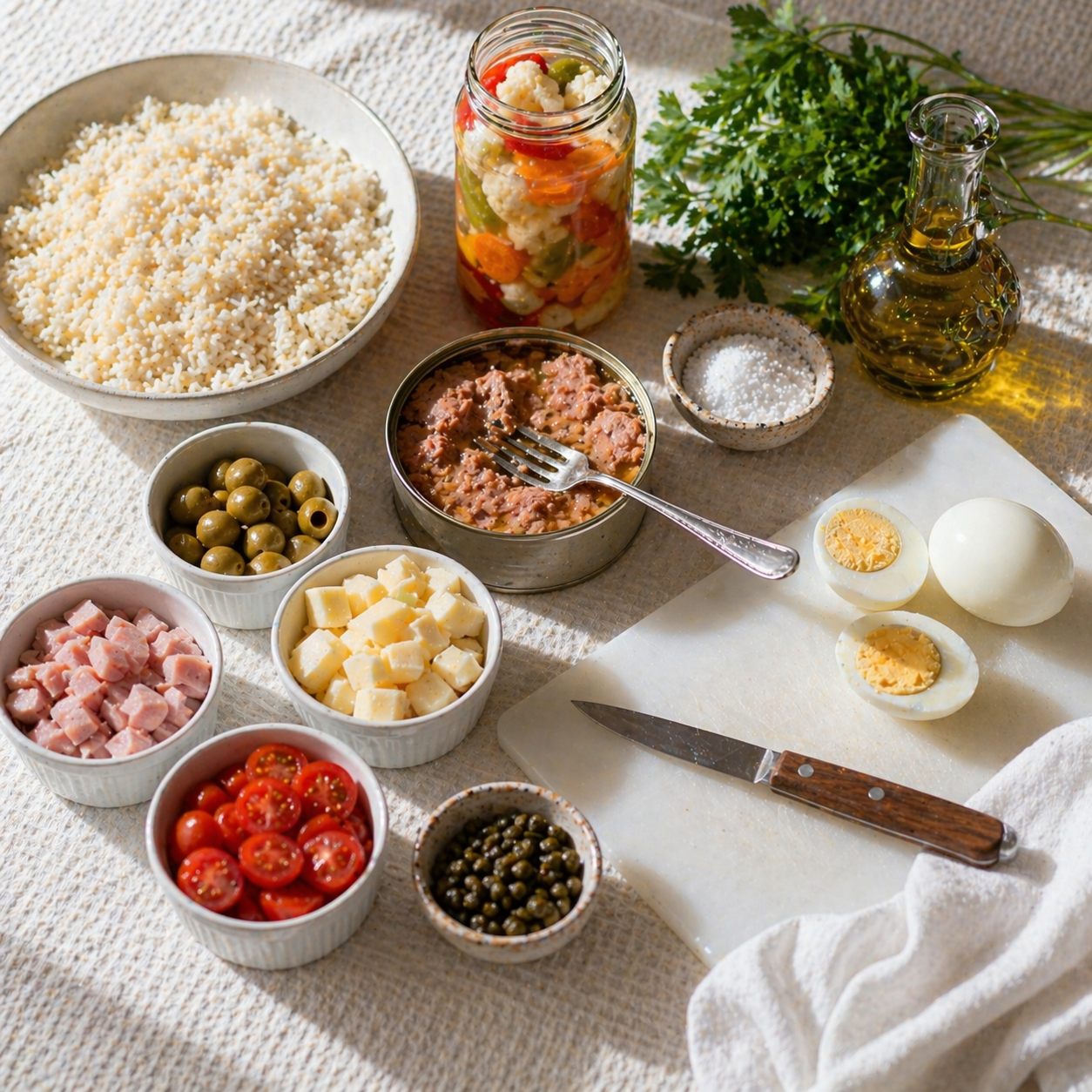 Insalata di riso: ingredients