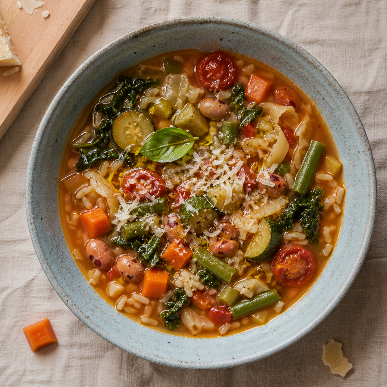 Minestrone with rice
