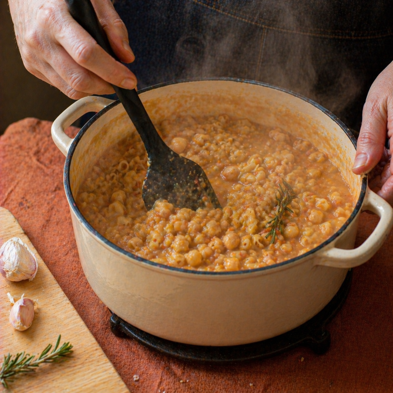 Pasta e ceci: prep