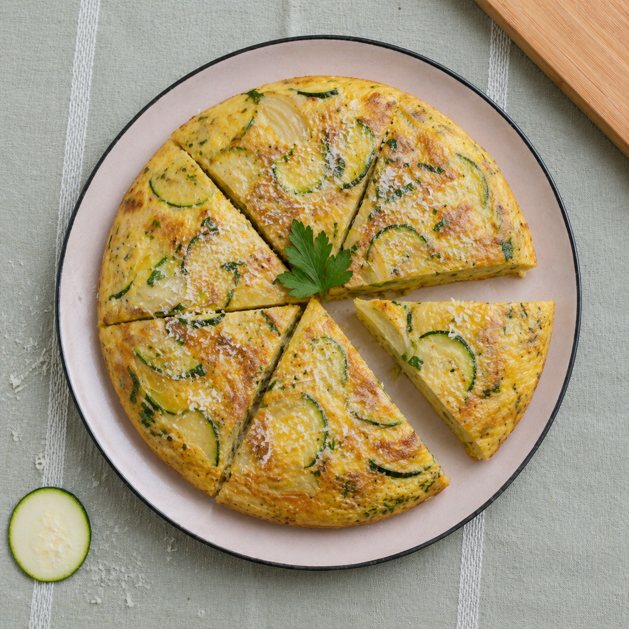 Zucchini and potato frittata